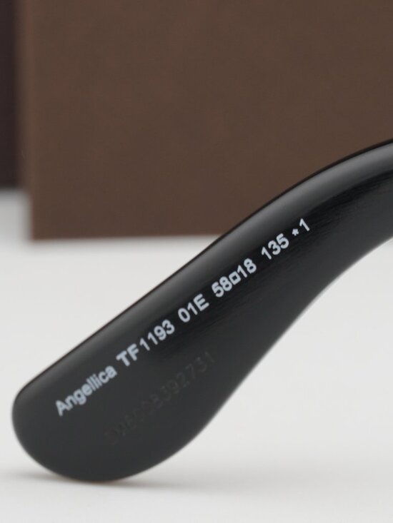 Tom Ford Angellica FT1193 01E Butterfly Sunglasses - Black / Brown